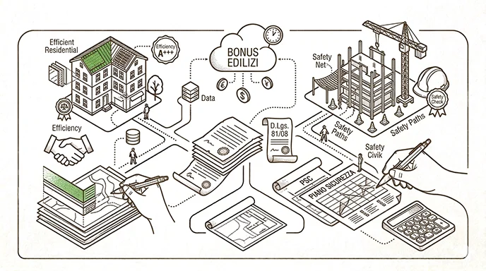 Efficientamento, Bonus Edilizi e Sicurezza Cantieri Efficientamento, Bonus Edilizi e Sicurezza Cantieri